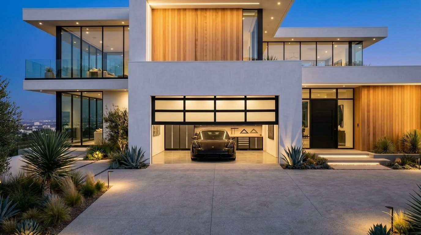Grayson Garage Door Repairs Garage Door Gliding Open Revealing Warm Illuminated Interior